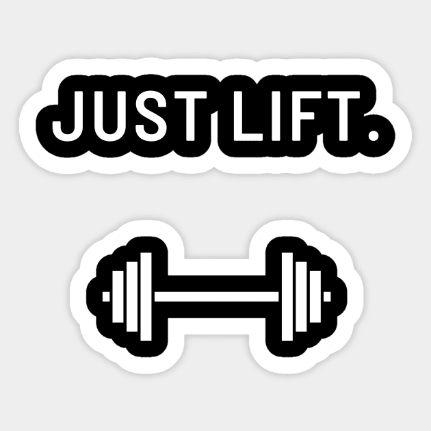 Just Lift Fitness Sticker by zdburrage